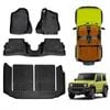 Floor Mats Split Fold Boot Liner for Suzuki Jimny 3-Door Auto Transmission 2018-Onwards All Weather Heavy Duty Cargo Luggage