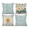 Catzon 4 Pcs Decorative Throw Pillow Covers with HD Printing for Home Decor
