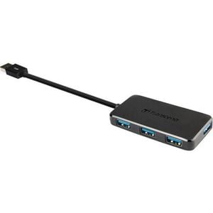 Transcend Hub2 Usb Hub - Usb - External - Black - 4 Total Usb Port(s) - 4 Usb 3.0 Port(s) - Pc, Mac, Linux