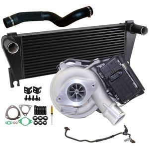 Upgrade Billet Turbo Charger With 70mm Intercooler & Hose And Genuine Oil Feed Pipe For Ford Ranger 2.2l 2015 Onwards