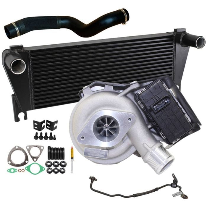 Upgrade Billet Turbo Charger With 70mm Intercooler & Hose And Genuine Oil Feed Pipe For Ford Ranger 2.2l 2015 Onwards