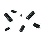 Pinnacle 3/16 - 3/8" Black Assorted Grub Screw Set - 16 Pack