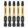 DeWALT 57mm FLEXTORQ TX25 Screwdriver Bit DWAF2TX25IR5 - 5 Pack