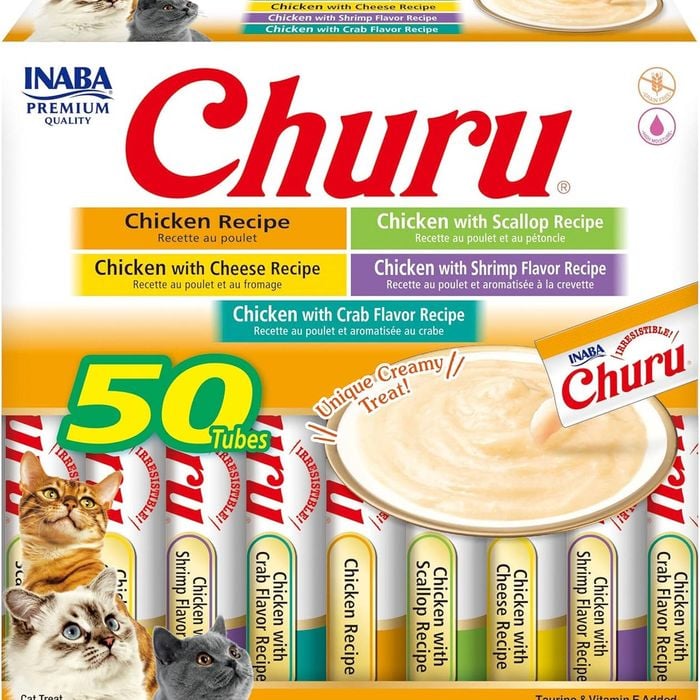 Inaba Churu Chicken Variety Cat Treats Box 50 Tubes x 14g