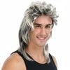 MULLET WIG 80s Fancy Dress s Party Costume Rock Bogan Accessory Punk 70s 90s Ash Blonde