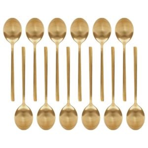 Argon Tableware Stainless Steel Dessert Spoons - 20cm - Pack of 12