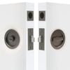 Windsor Graphite Nickel Round Privacy Cavity Suite