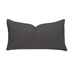 Bambury Linen Rectangle Cushion - Charcoal