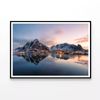 Snow Mountain at Sunrise  Print 100% Australian Made 120x90cm  (Poster)