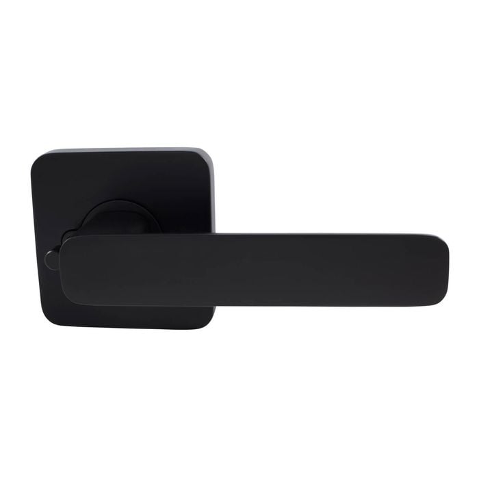 Gainsborough Black Matte Choice Harper Square Privacy Lever Set