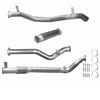 Ignite Exhausts Turbo Back For Toyota Landcruiser 79 Series V8 D/cab 3" No Cat With Hotdog Black Aluminised Steel