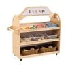 Jooyes Steam Trolley 3-in-1 Mobile Shelf Cabinet With 9 Storage Boxes - 112cm | Toys Storage Cabinet | 105cm