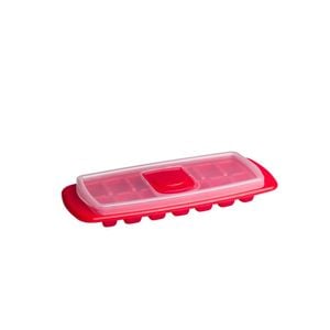 Cuisena 30cm Stackable Ice Cube Tray w/ Lid - Red