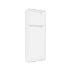 Lugna 2048 x 750 x 280mm White Cabinet Shell