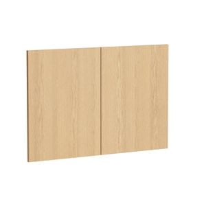 Kaboodle 900mm Oak Latte Modern Rangehood Doors - 2 Pack