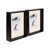Nicola Spring 8" x 10" Black 3D Deep Box Photo Frames - 4" x 6" Mount - Pack of 2