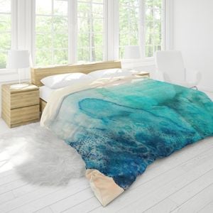 3D Blue Watercolor Quilt Cover Set Bedding Set Pillowcases 109