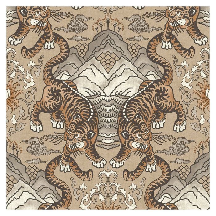 Holden Decor Tora Taupe Wallpaper