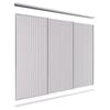 Lugna 2100 x 1801-2700mm Clear Anodised VJ Panel Wardrobe Triple Sliding Doors