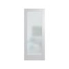 Hume 2040 x 820 x 35mm Primed MDF Hampton Translucent Glass HAM1 Internal Door