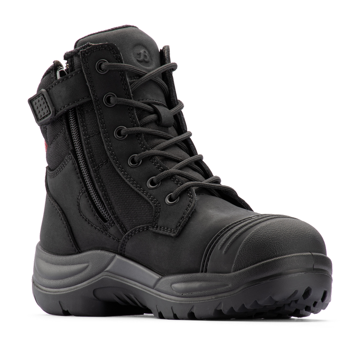 Bata Industrials Women's Black Luna Zip Side Safety Boot US Size 5