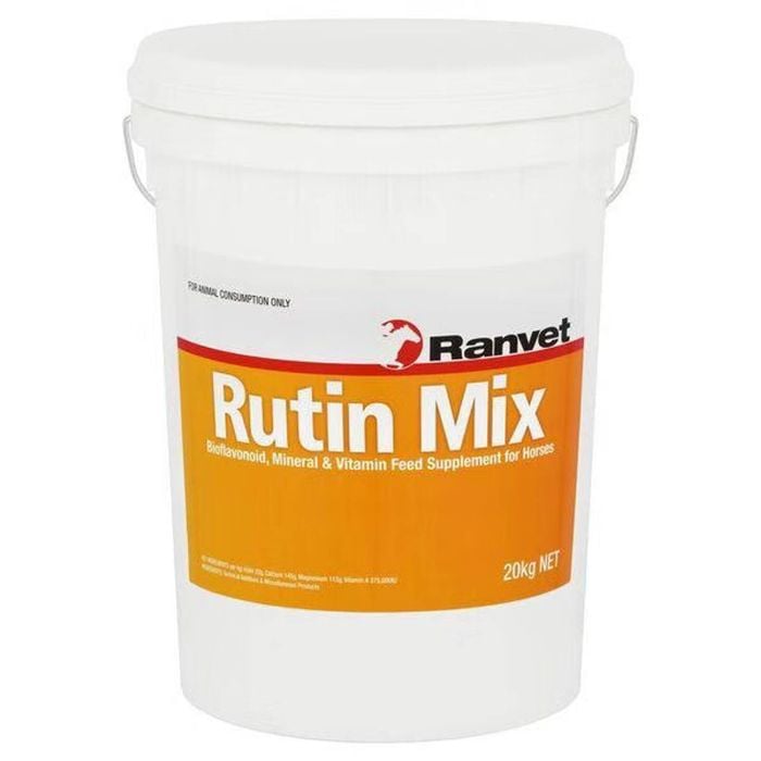 Ranvet Rutin Mix Horses Mineral & Vitamin Feed Supplement Powder 20kg