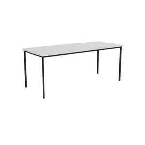 Olg Ekosystem Canteen Table Black Frame White Top L1800mm X W900mm