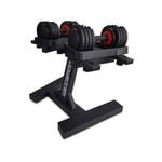 Powertrain GEN2 Pro Adjustable Dumbbell Set - 2 x 25kg (50kg) Home Gym Weights with Stand