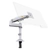 North Bayou Desktop Monitor Pole Mount Gas Strut Arm 17"-30" Up To 9 Kg H100 - White