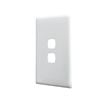 HPM LINEA 2 Gang Coverplate - White