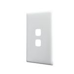 HPM LINEA 2 Gang Coverplate - White