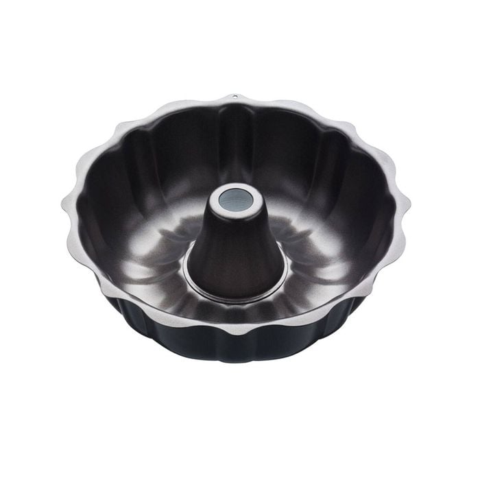 Mastercraft 27cm Heavy Base Fluted Non-Stick Ring Cake Pan - Black