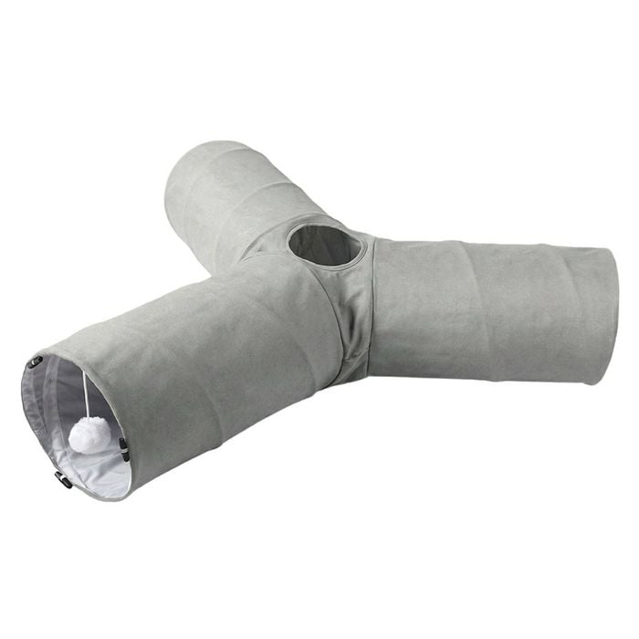 Pawz Cat Tunnel Toy 3-way Foldable Interactive Tube With Hanging Balls
