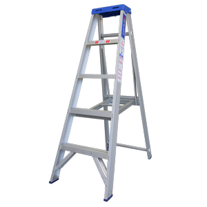 INDALEX 1.5m Industrial Aluminium 180KG Pro Series Single Sided Step Ladder