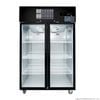 Thermaster Black Double Glass door freezer