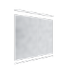 Lugna 2100 x 1801-2400mm Mirror Wardrobe Double Sliding Doors