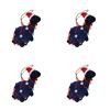 4PK Urban Dinosaur Wrapped in Lights Hanging Decoration 9cm Blue Assorted