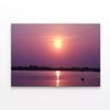 Lake Has an Orange Sky & Sunset  Print 100% Australian Made 120 x 90cm  (Stretched)