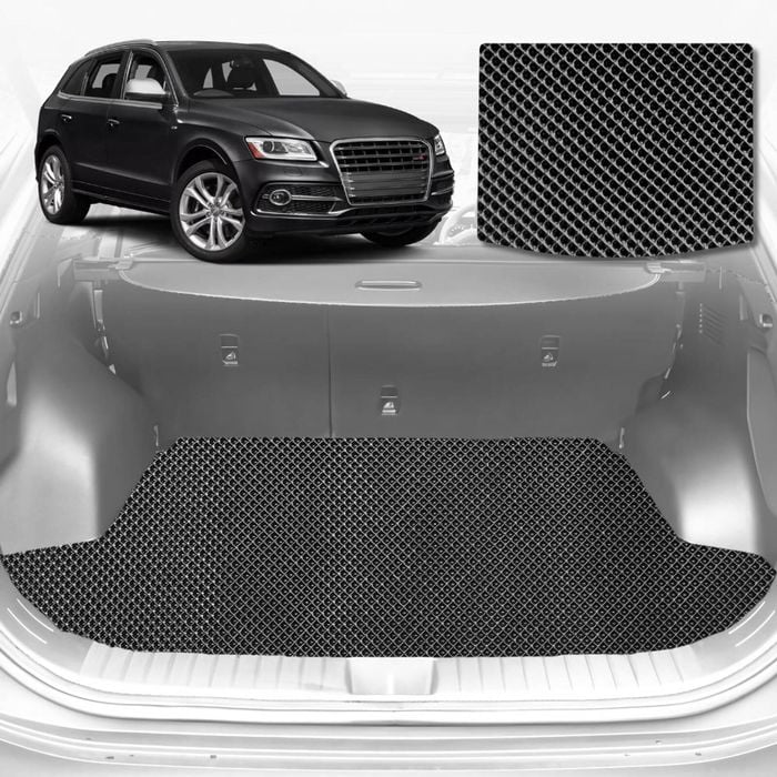 6D Diamond Car Boot Mat for Audi Q5 SQ5 FY2017-Current-Cargo Mat-Black-Outback GT