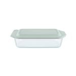 Pyrex Rectangular Deep Dish w/ Sage Lid 4.7L