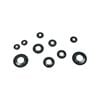 Pinnacle Black Assorted Shaft Rings - 12 Pack