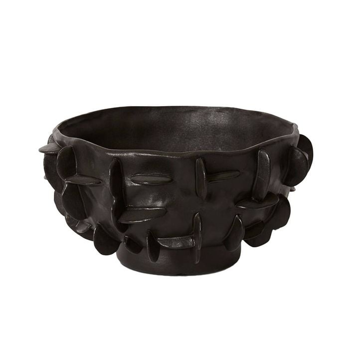 E Style Adora Porcelain/Ceramic Decorative Bowl 36cm - Black