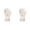 2PK Urban Products Santorini Hand Taper Candle Holder White 14cm