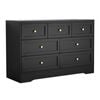 Artiss 7 Chest Of Drawers Storage Cabinet Black