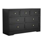 Artiss 7 Chest of Drawers Storage Cabinet Black