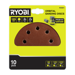 Ryobi 125mm Orbital Sanding Discs - 10 Pack