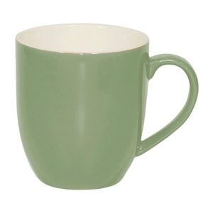 Brew Coffee Mugs Sage/white 380ml 6 Pack Ceramic Drinkware Kitchen Dining Set