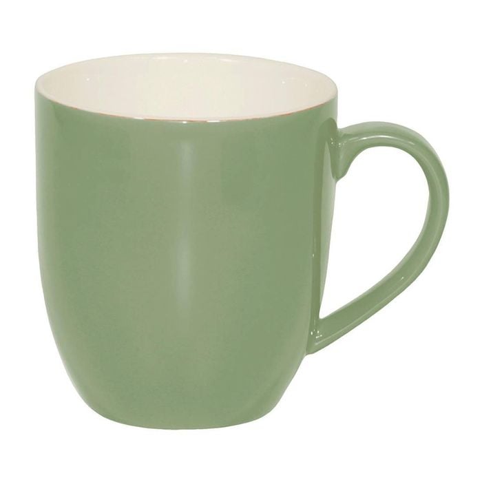 Brew Coffee Mugs Sage/white 380ml 6 Pack Ceramic Drinkware Kitchen Dining Set