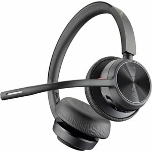 Poly Voyager 4300 Uc 4320 Wireless On-ear, Over-the-head Stereo Headset - Black - Siri, Google Assistant - Binaural