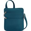 Travelon Classic Anti-Theft Slim Double Zip Crossbody Bag in Teal